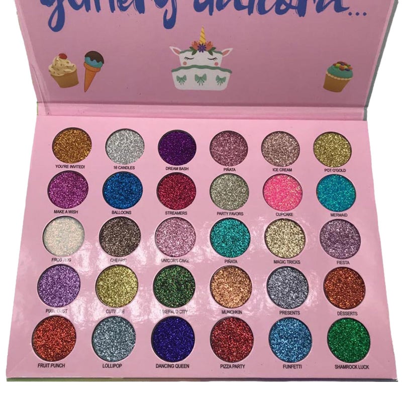 Abelyn باليت ظلال العيون اللامعة طويلة الأمد من ABELYN - 30 لون ب pigment عالي وتألق لامع لمستحضرات التجميل للحفلات - Image 1